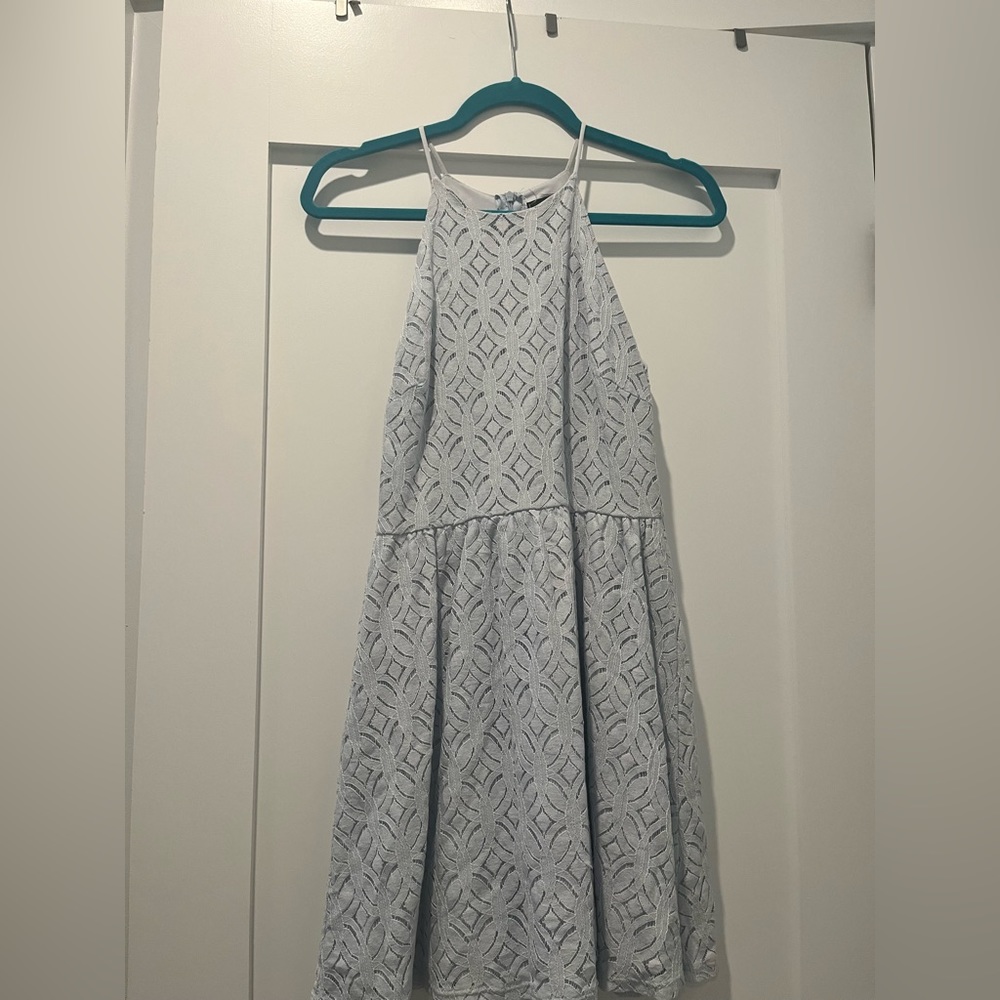 Aqua dress great for garden wedding or brunch with the girls